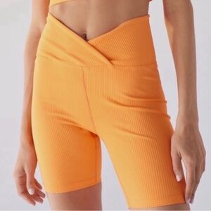 YEAR OF OURS Vibrant Orange Bike Shorts